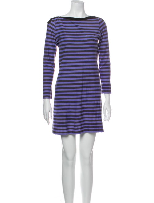 Sonia by Sonia Rykiel Striped Mini Dress Purple