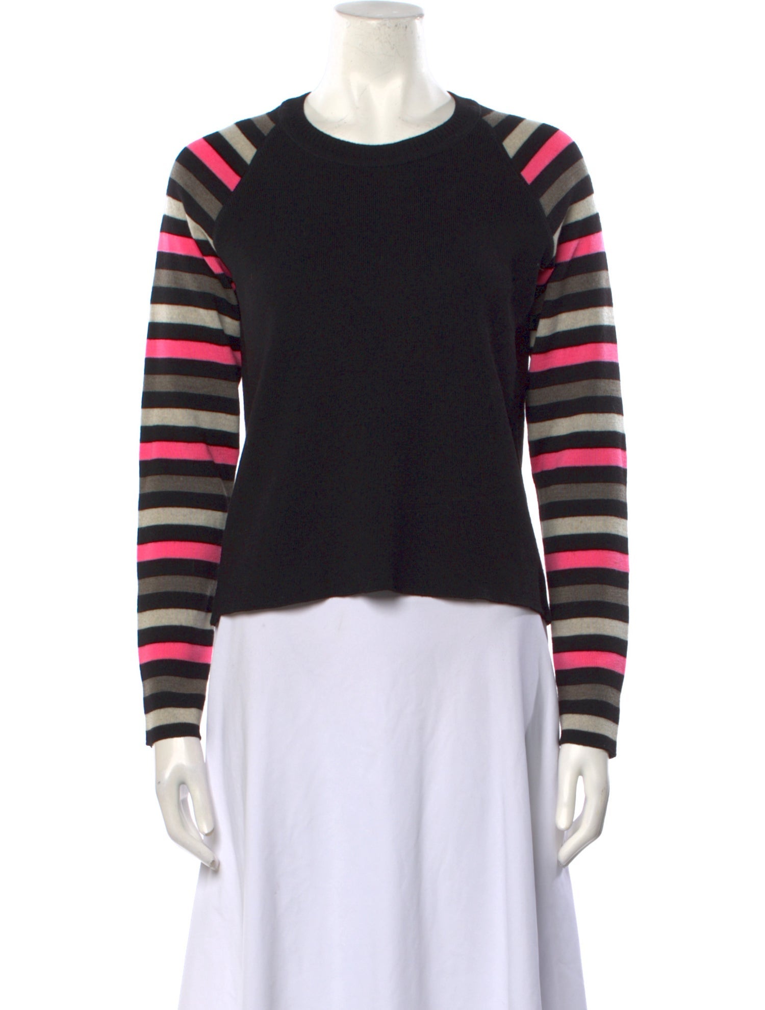 Sonia by Sonia Rykiel Striped Crew Neck Sweater