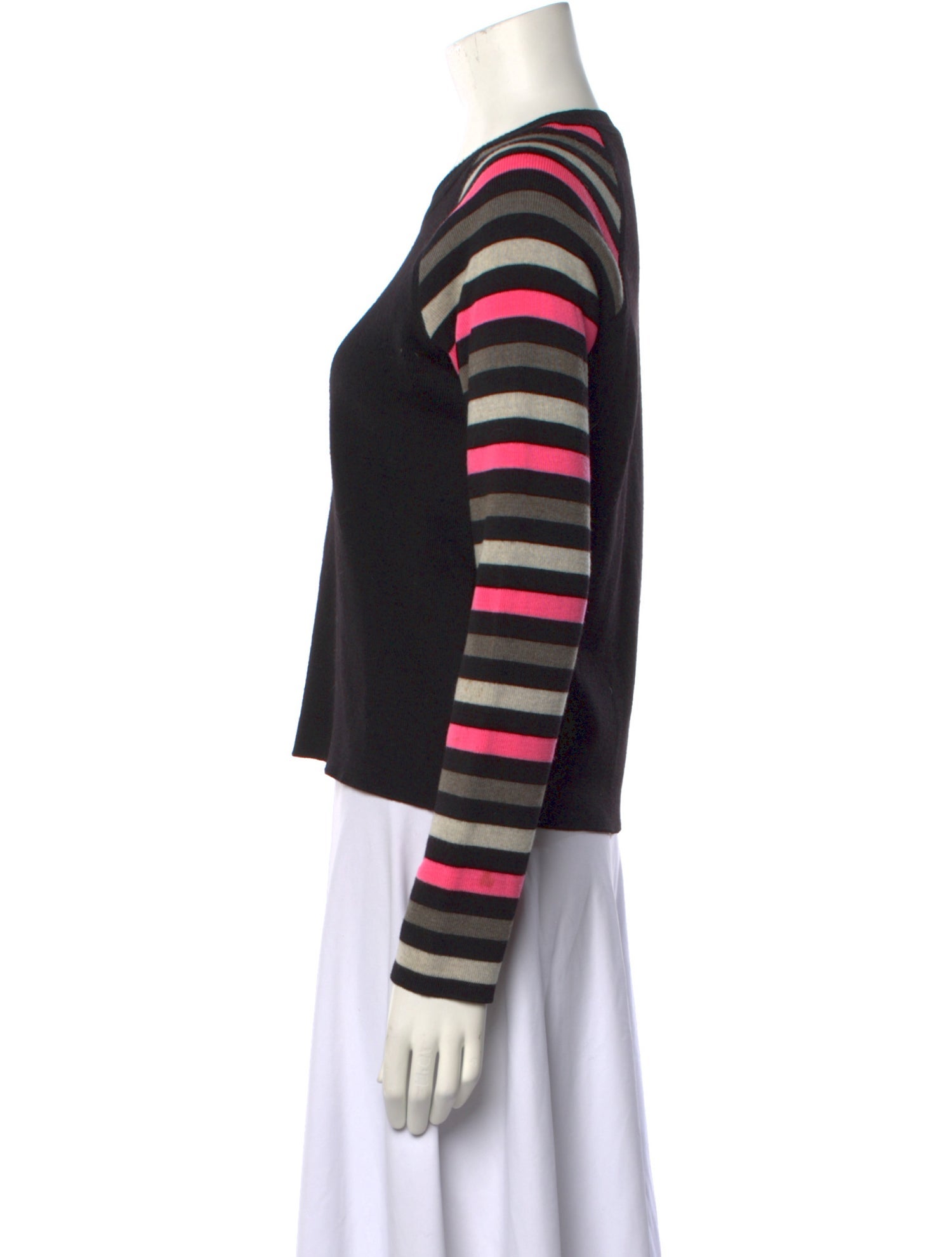 Sonia by Sonia Rykiel Striped Crew Neck Sweater