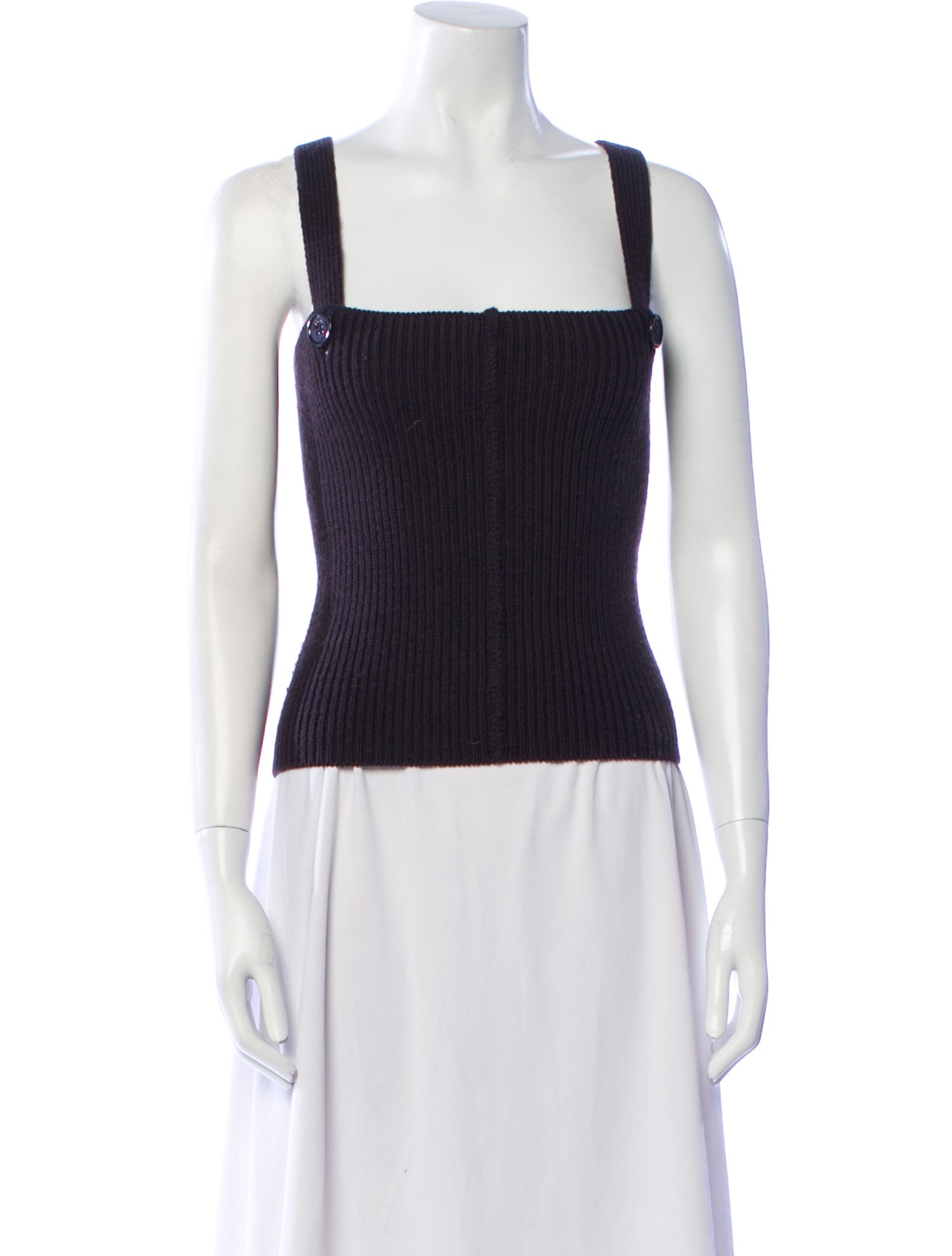 Sonia by Sonia Rykiel Wool Square Neckline Sweater