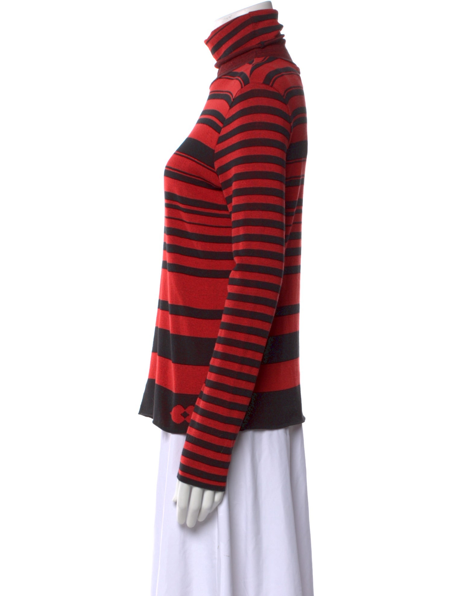 Sonia by Sonia Rykiel Striped Turtleneck Top