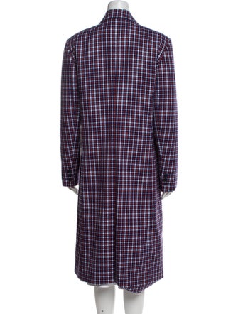 Sonia by Sonia Rykiel Plaid Print Trench Coat