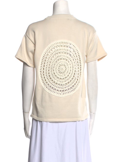 Sonia Carrasco Mock Neck Short Sleeve Sweatshirt