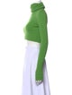 Sonia Carrasco Wool Turtleneck Crop Top
