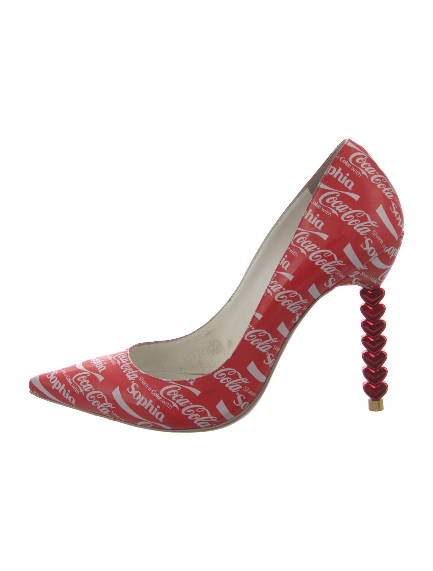 Sophia ster x CocaCola Patent Leather Printed Pumps Red Pumps