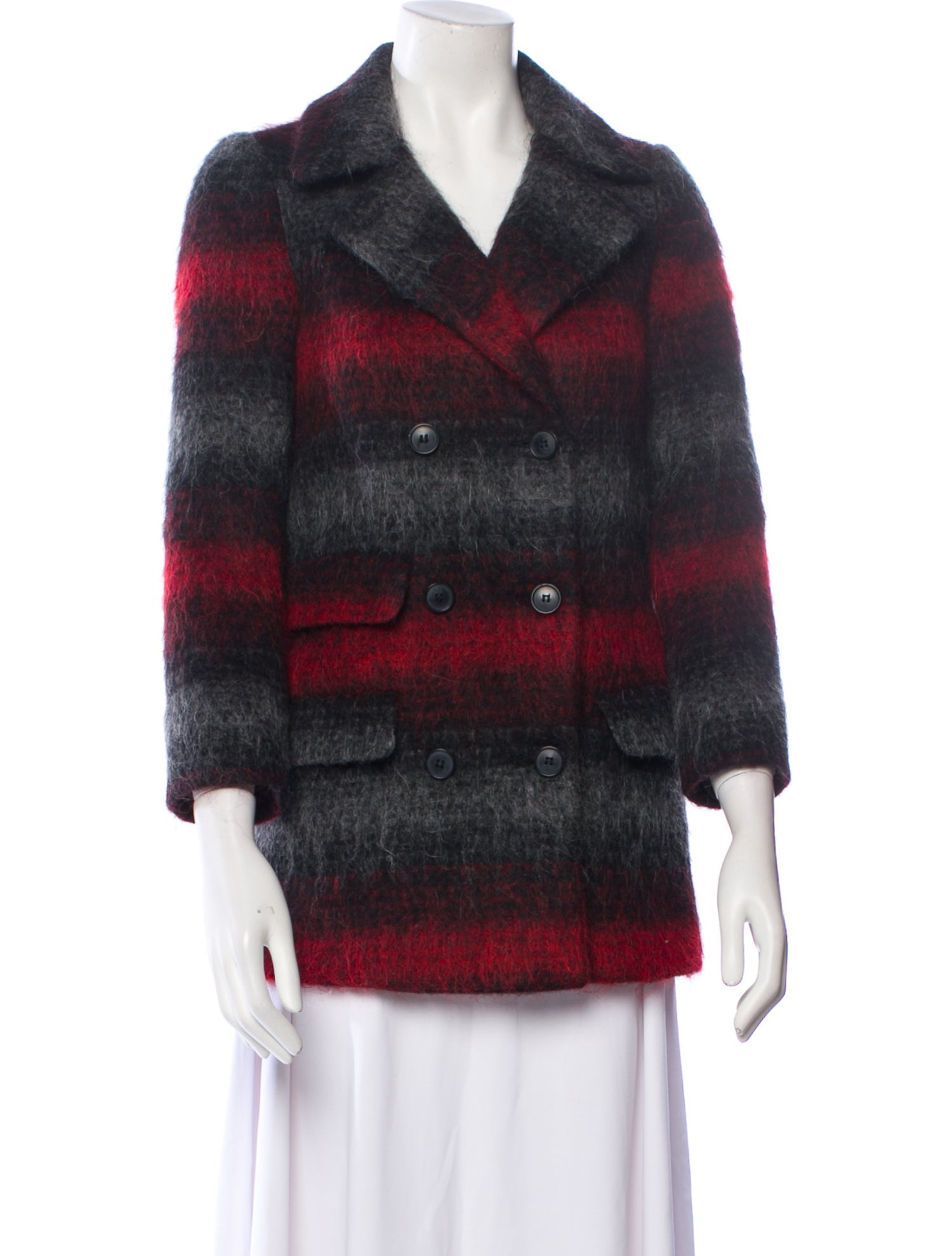 Soia & Kyo Plaid Print Coat