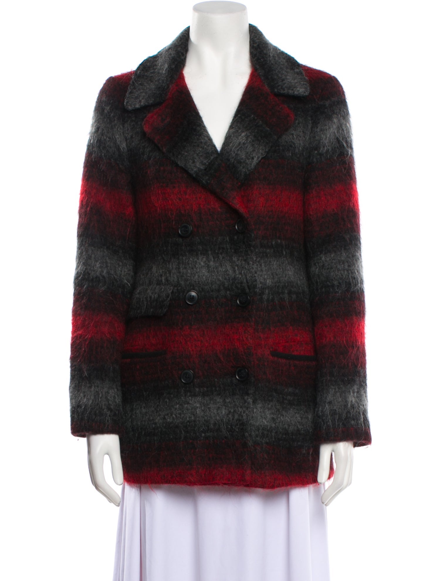 Soia & Kyo Striped Peacoat