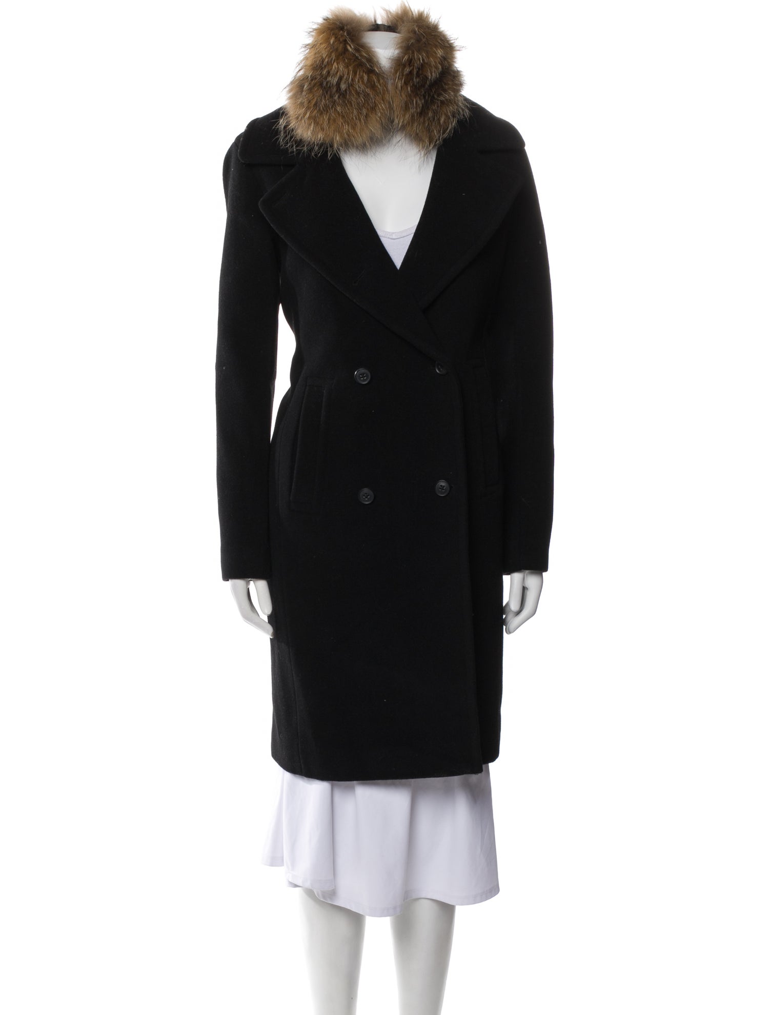Soia & Kyo Wool Faux Fur Coat