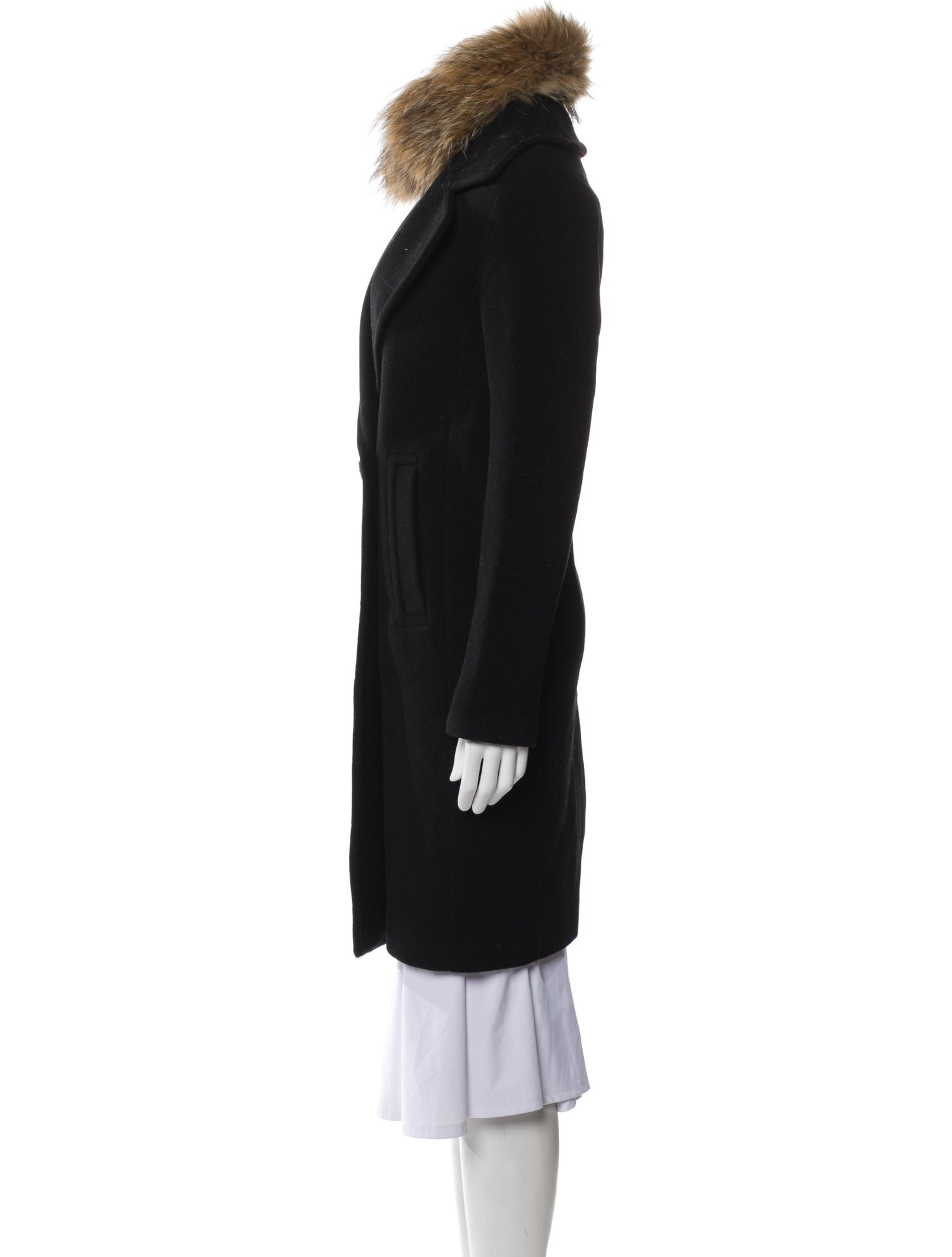 Soia & Kyo Wool Faux Fur Coat