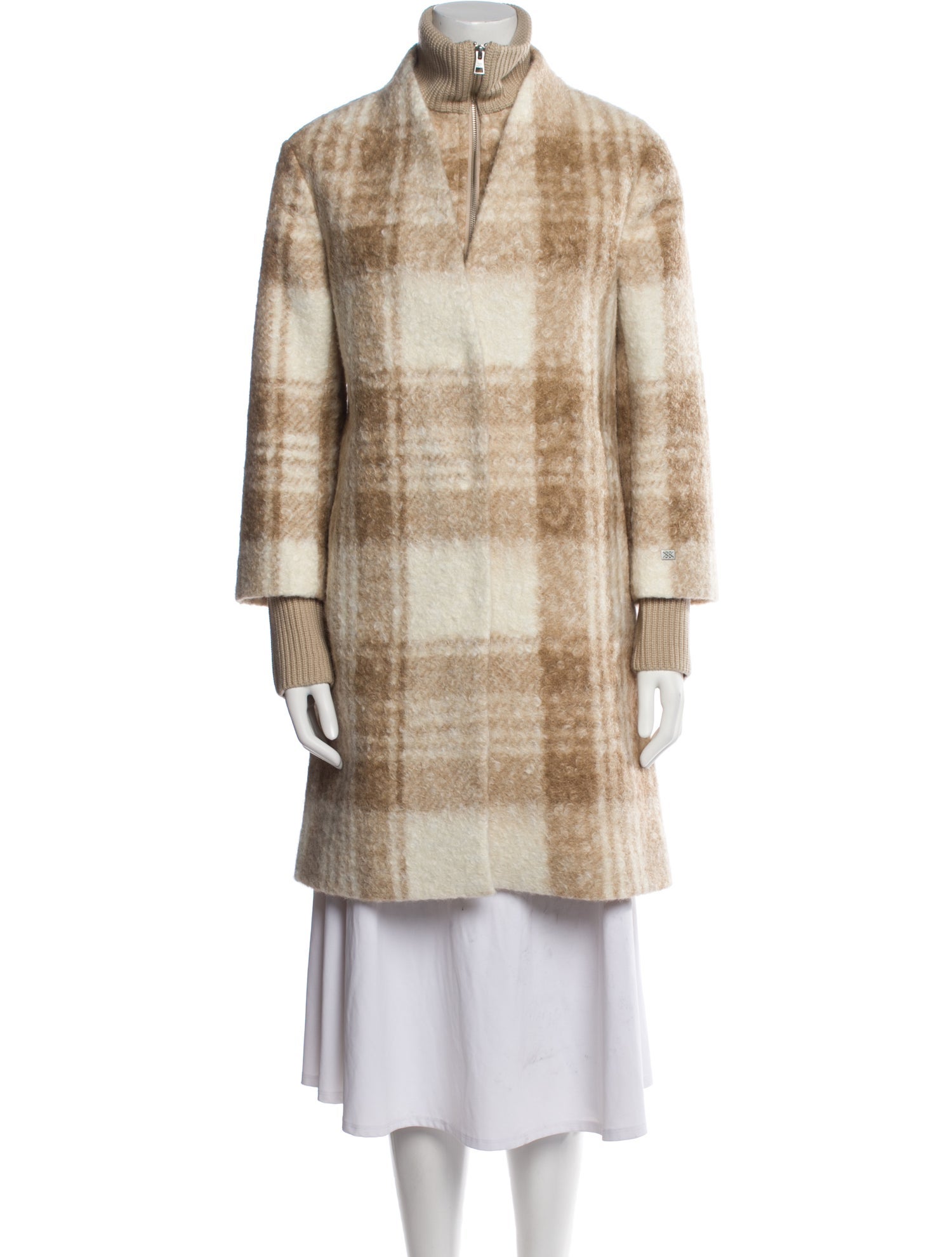 Soia & Kyo Plaid Print Coat