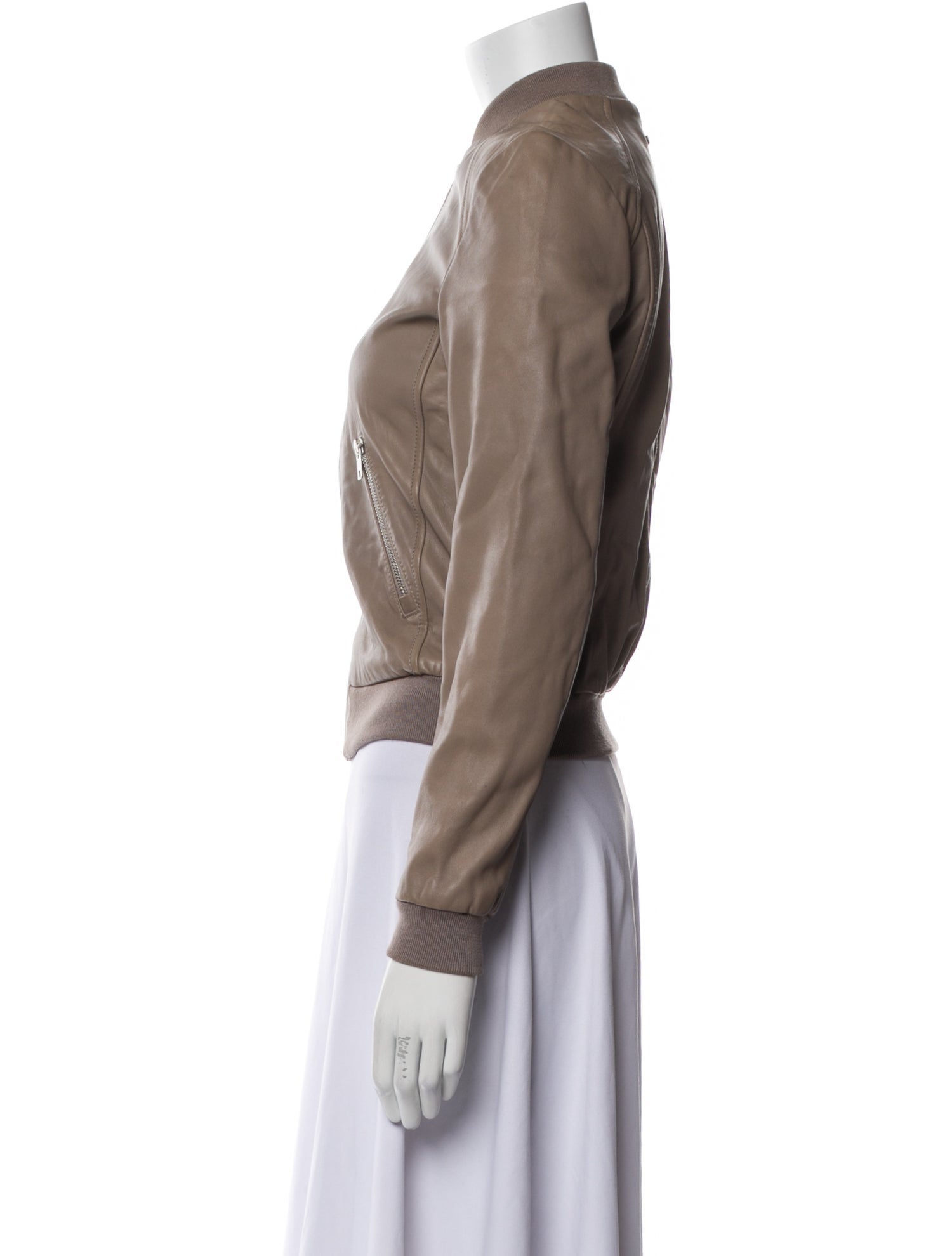 Soia & Kyo Leather Bomber Jacket