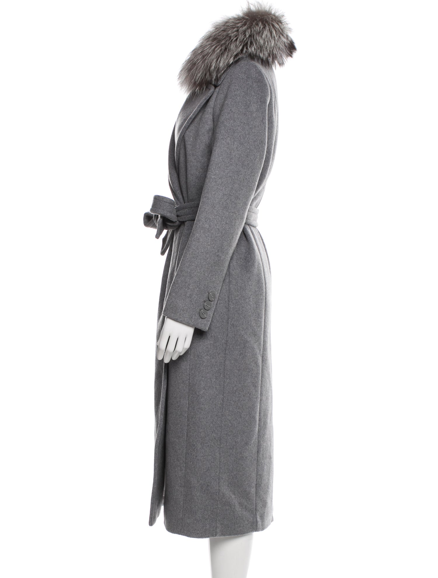 Soia & Kyo Wool Fur Coat w/ Tags