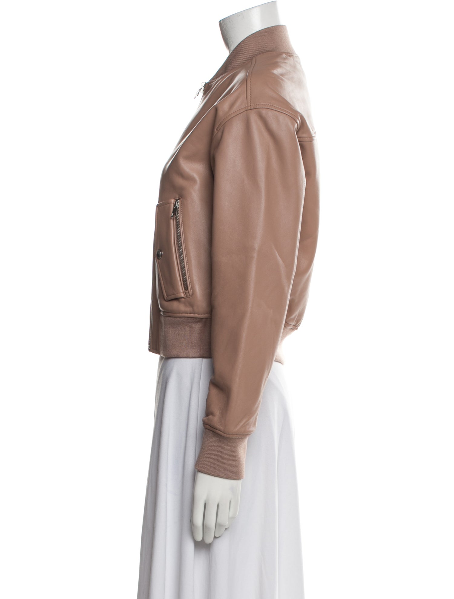 Soia & Kyo Leather Bomber Jacket