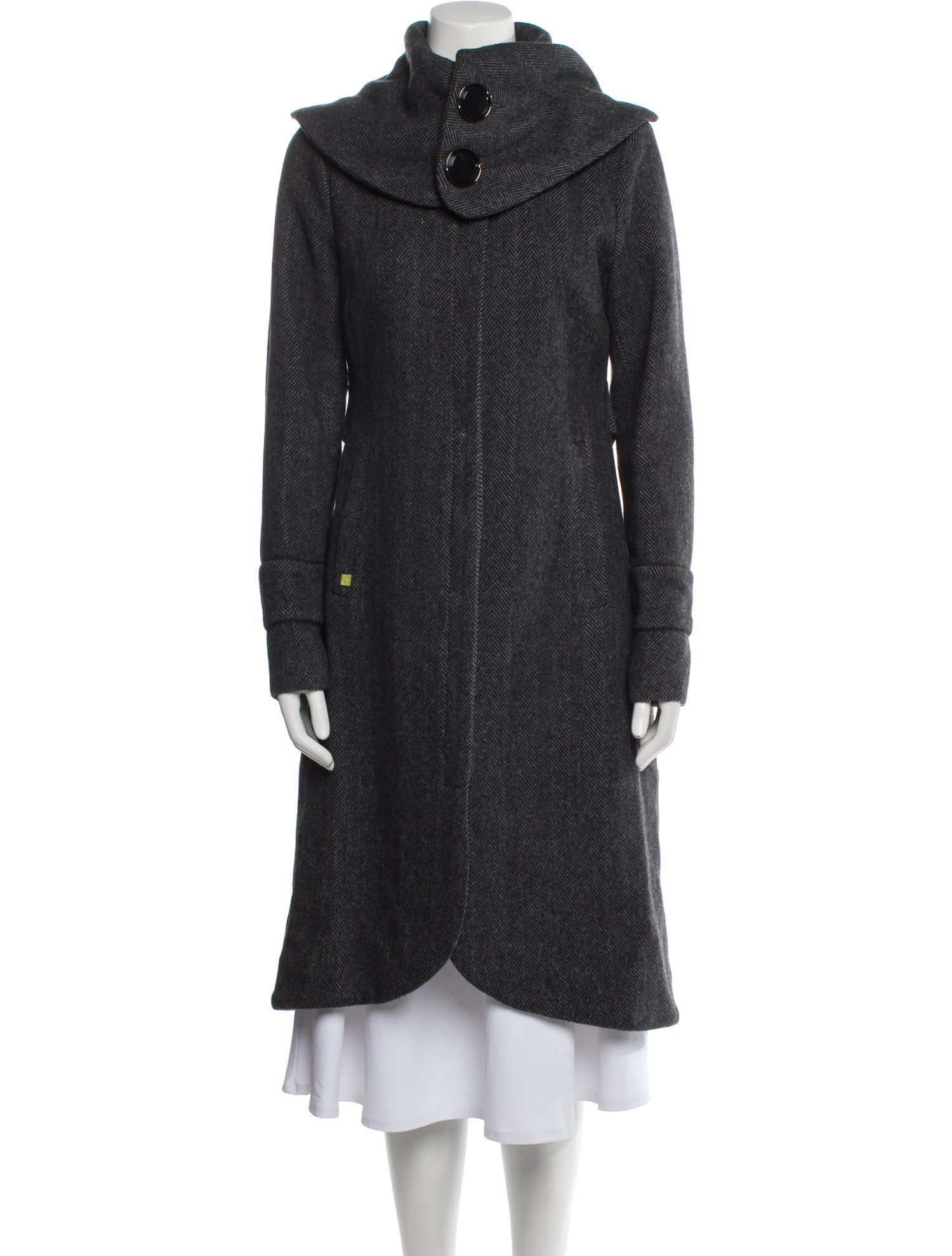 Soia & Kyo Wool Tweed Pattern Coat