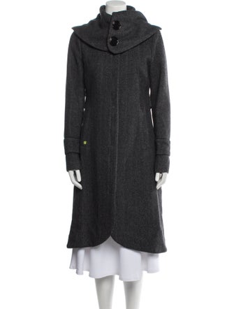 Soia & Kyo Wool Tweed Pattern Coat