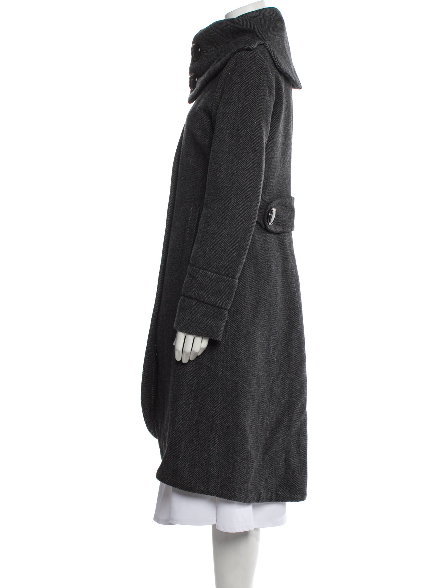 Soia & Kyo Wool Tweed Pattern Coat