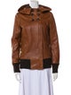 Soia & Kyo Leather Bomber Jacket