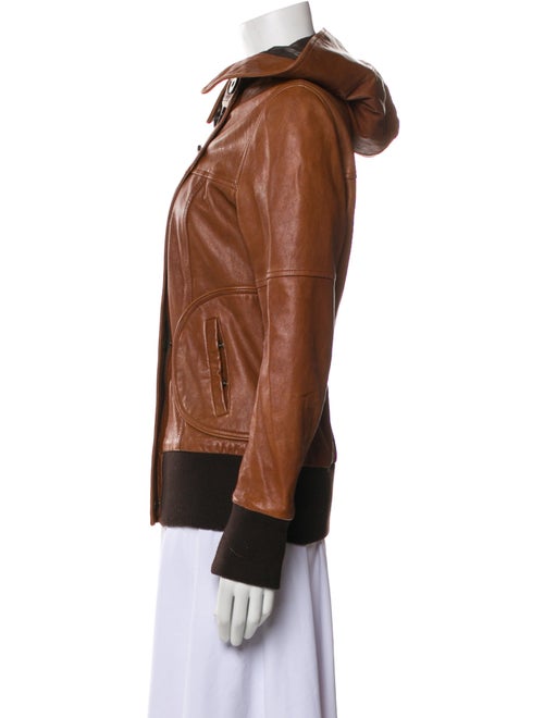 Soia & Kyo Leather Bomber Jacket