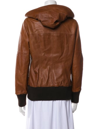 Soia & Kyo Leather Bomber Jacket