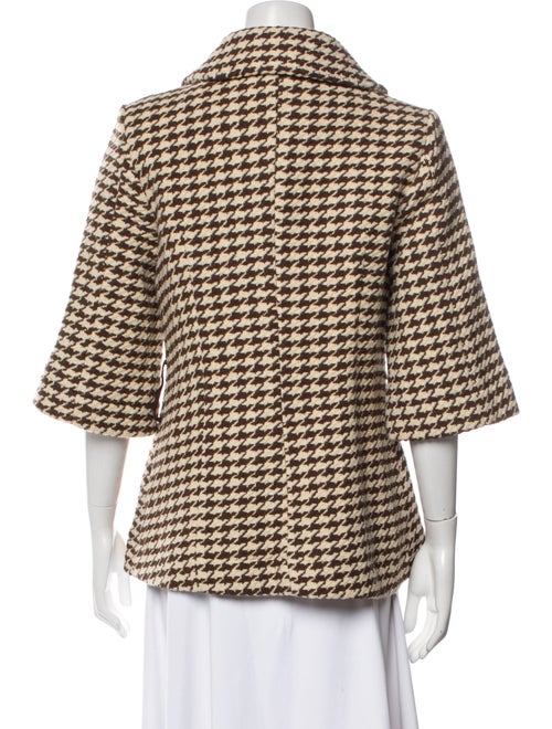 Soia & Kyo Wool Houndstooth Print Evening Jacket