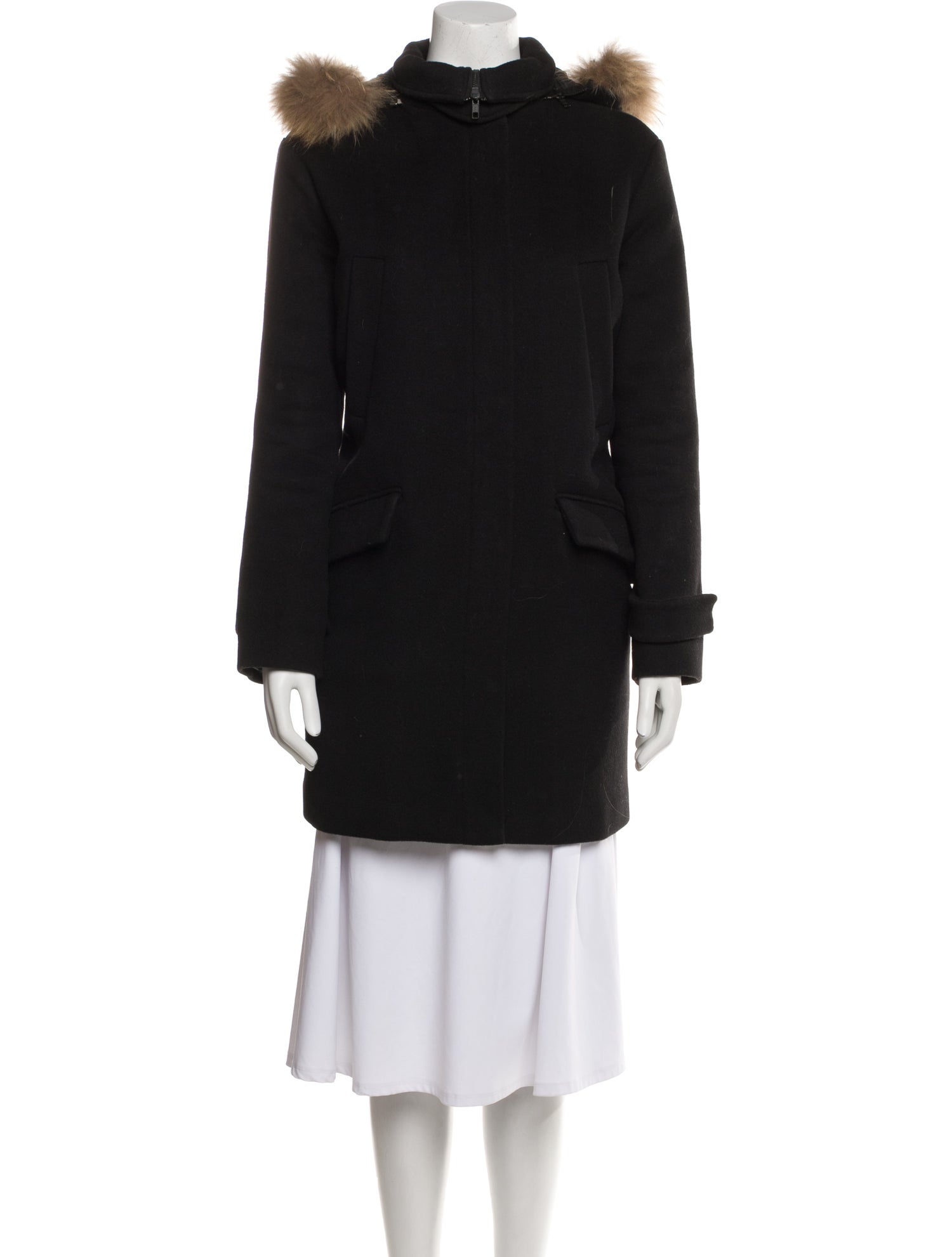 Soia & Kyo Wool Faux Fur Coat