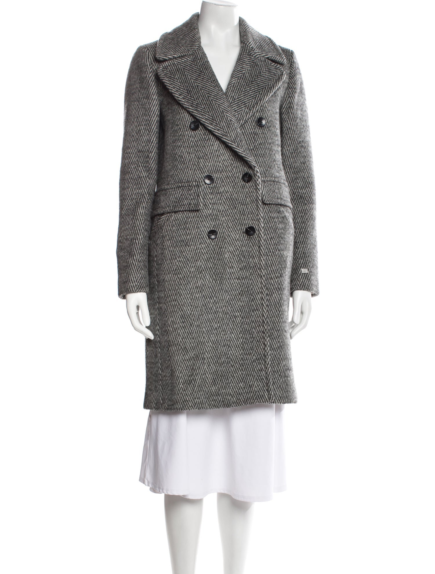 Soia & Kyo Wool Printed Peacoat