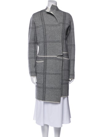 Soia & Kyo Plaid Print Mock Neck Sweater