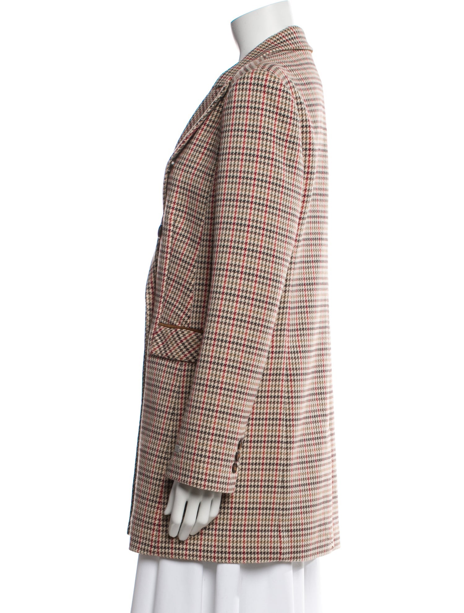 Soia & Kyo Houndstooth Print Blazer