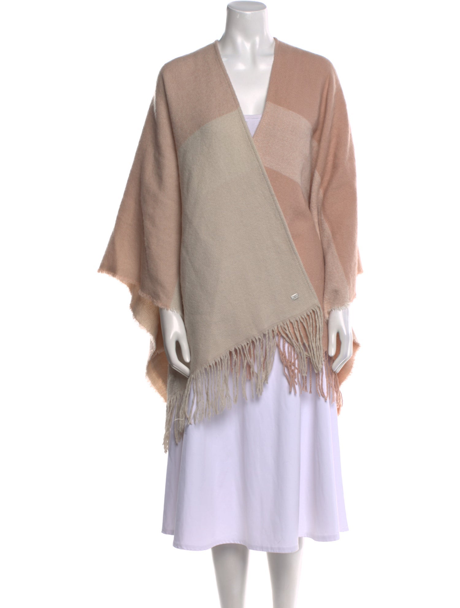 Soia & Kyo Colorblock Pattern V-Neck Sweater