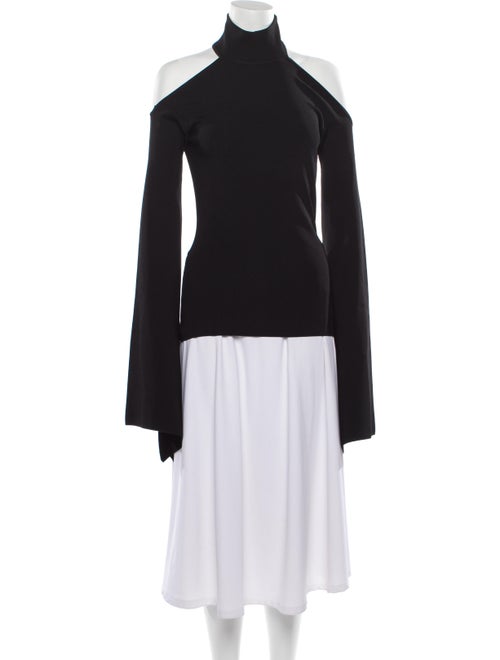 Solace London Turtleneck Long Sleeve Top Black