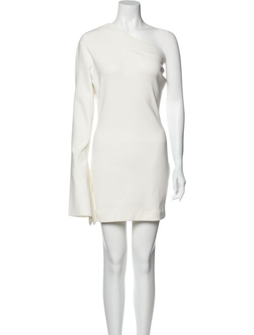 Solace London One-Shoulder Mini Dress White