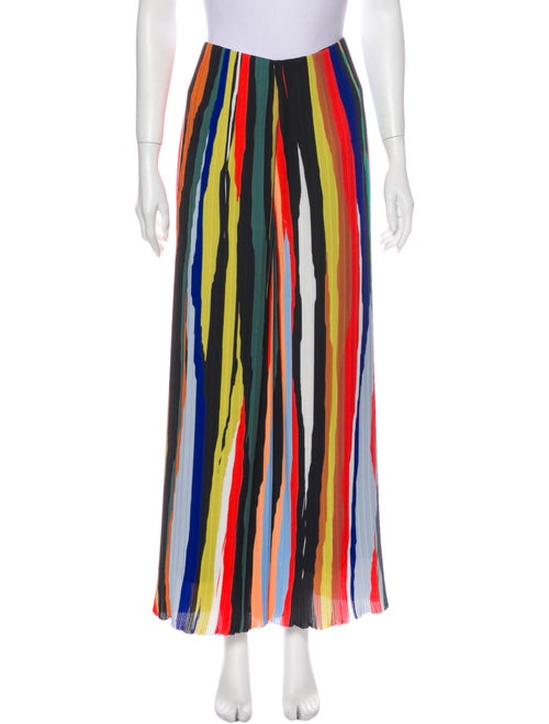 Solace London Striped Wide Leg Pants Black