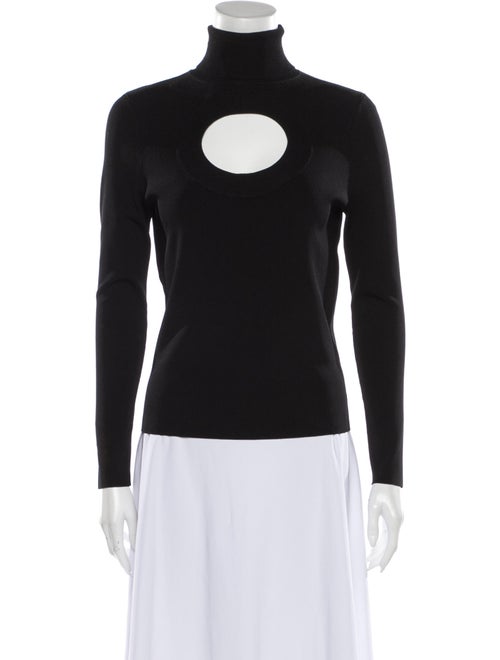 Solace London Turtleneck Long Sleeve Top Black