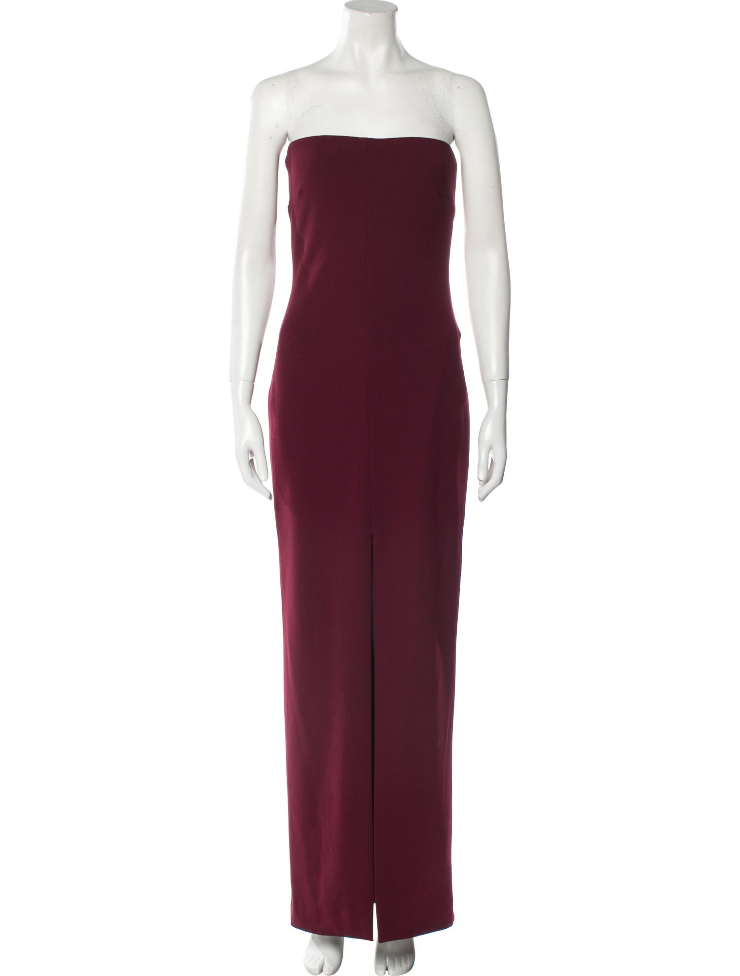 Solace London Strapless Long Dress - Burgundy Dresses, Clothing -  WSOLA25168 | The RealReal
