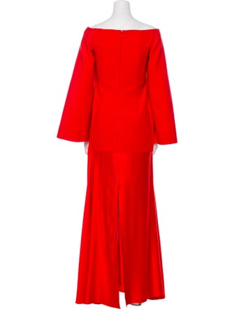 Solace London Off-The-Shoulder Long Dress