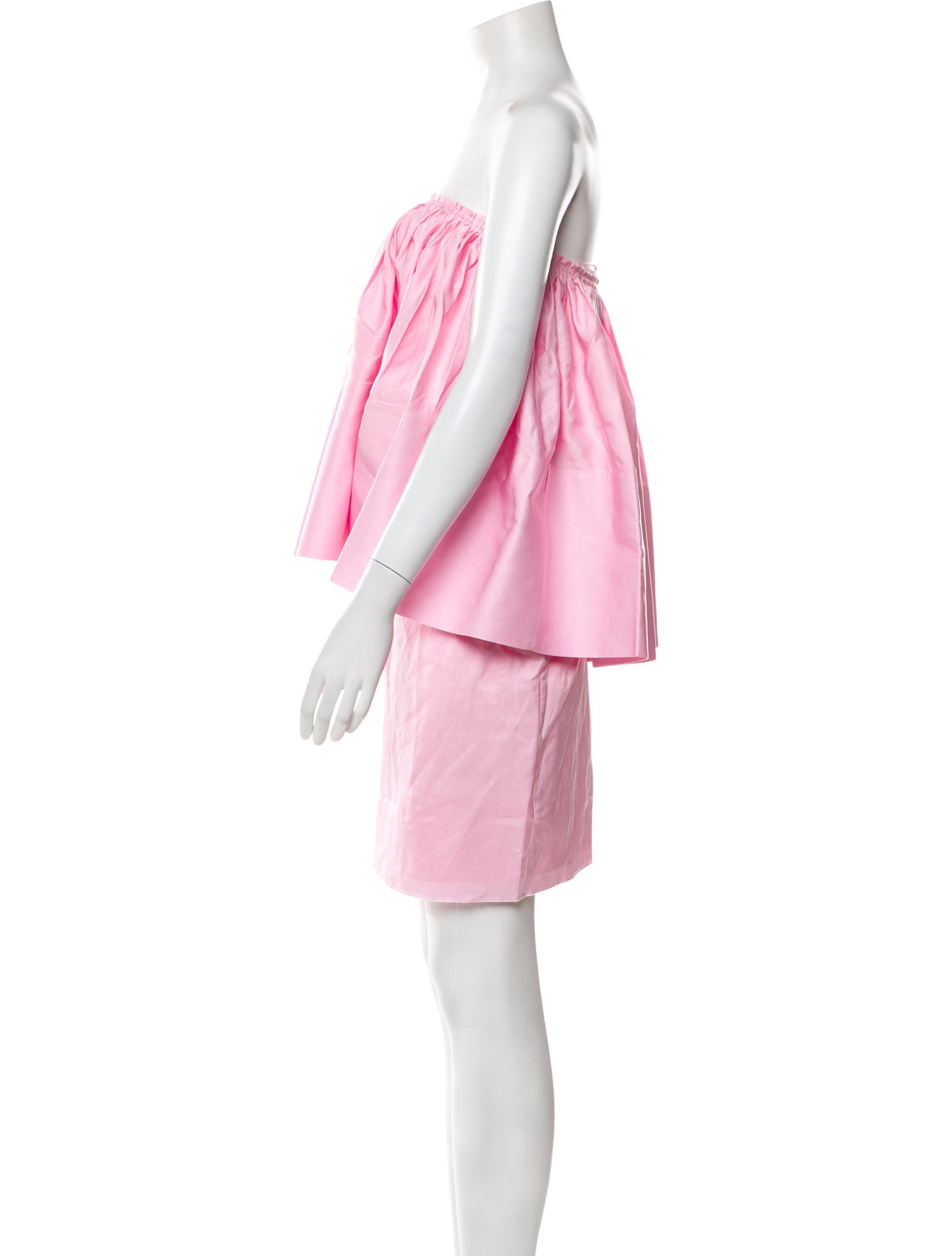 Solace London Strapless Knee-Length Dress