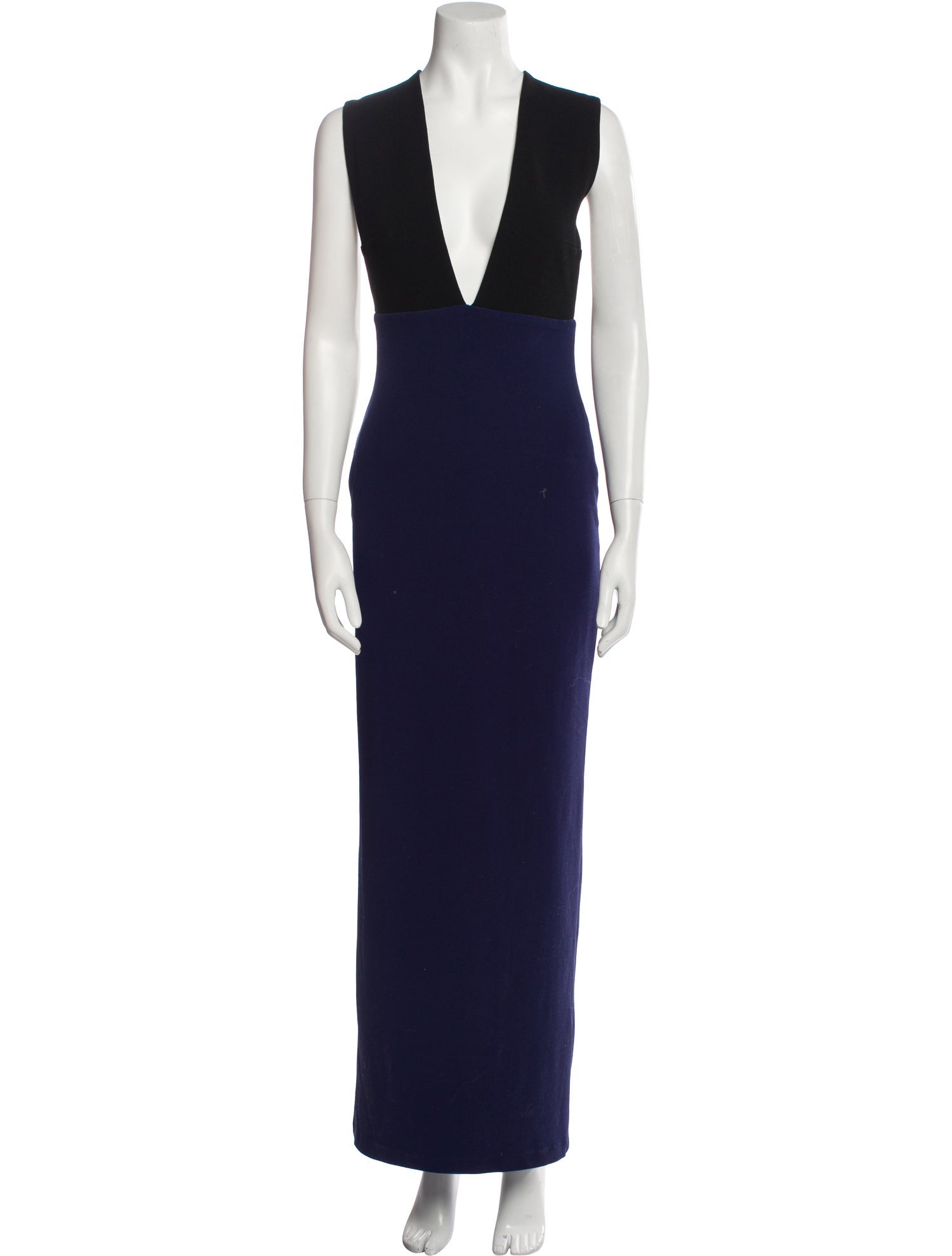 Solace London Plunge Neckline Long Dress