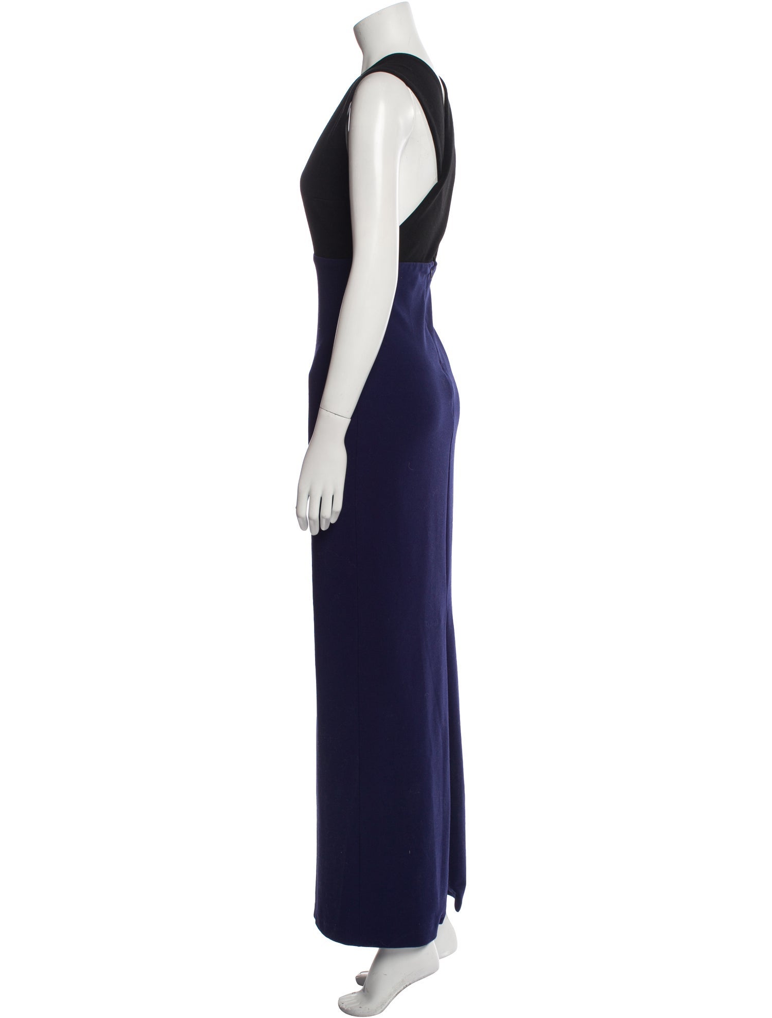 Solace London Plunge Neckline Long Dress
