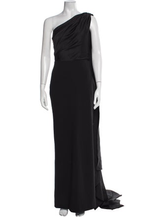 Solace London One-Shoulder Long Dress