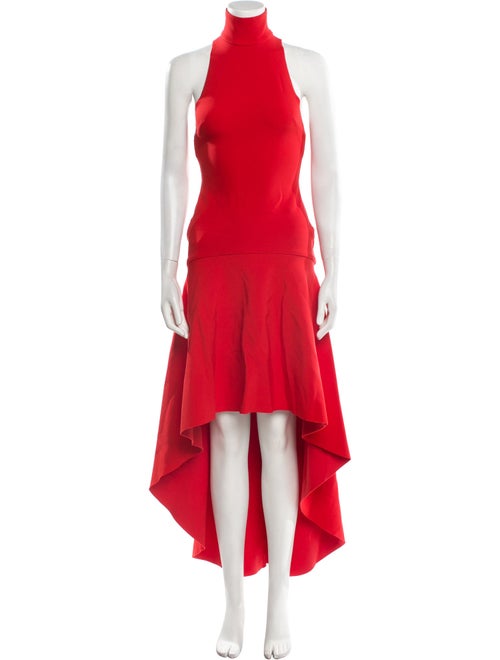 Solace London Mock Neck Long Dress