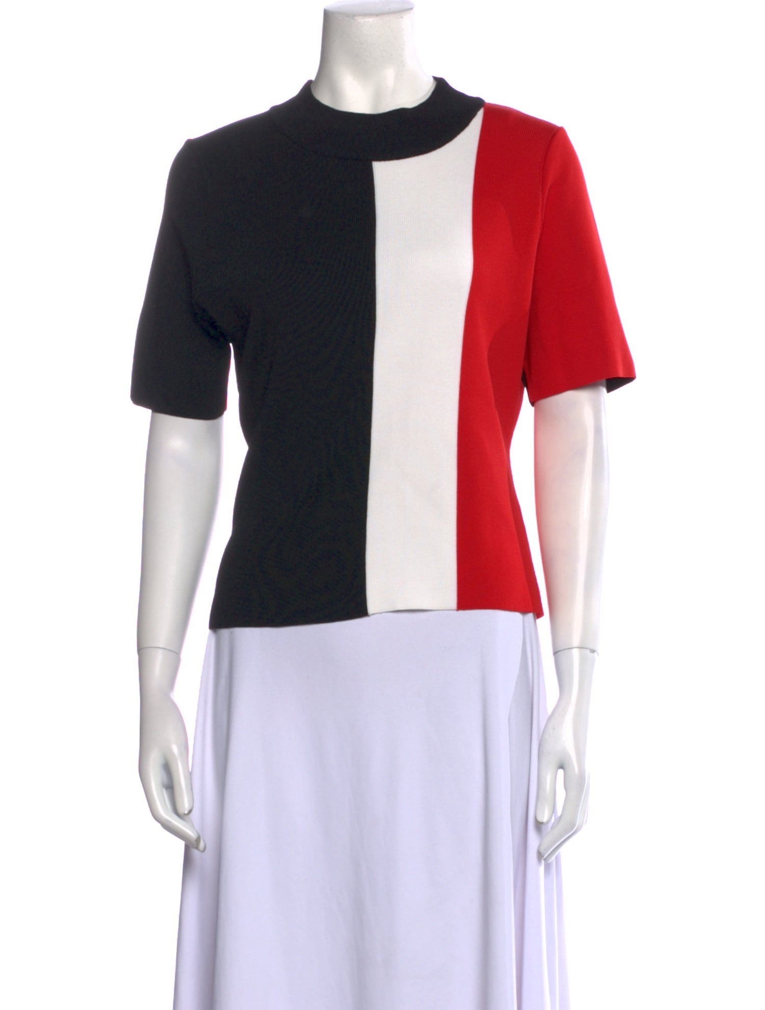 Solace London Colorblock Pattern Crew Neck T-Shirt