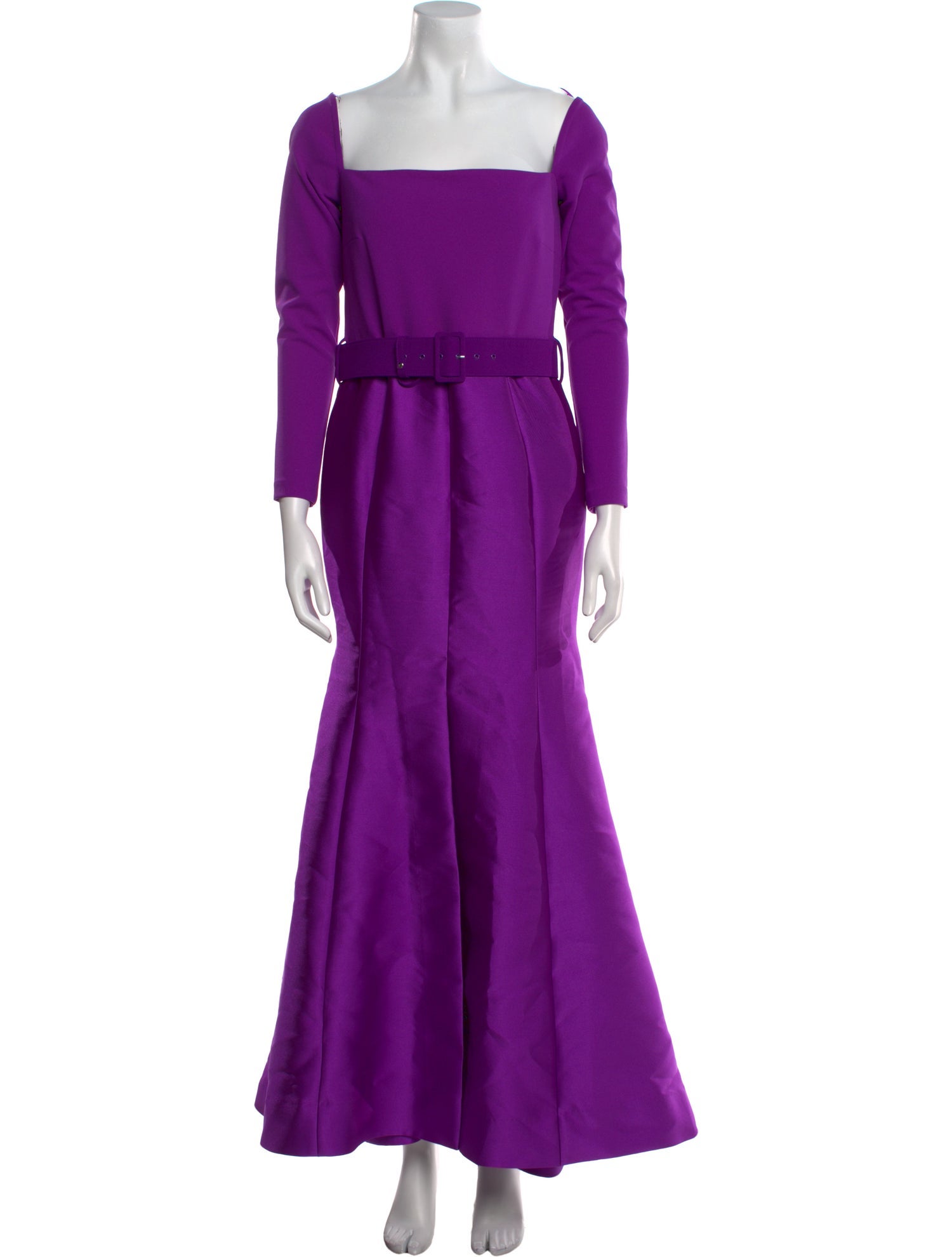 Solace London Square Neckline Long Dress