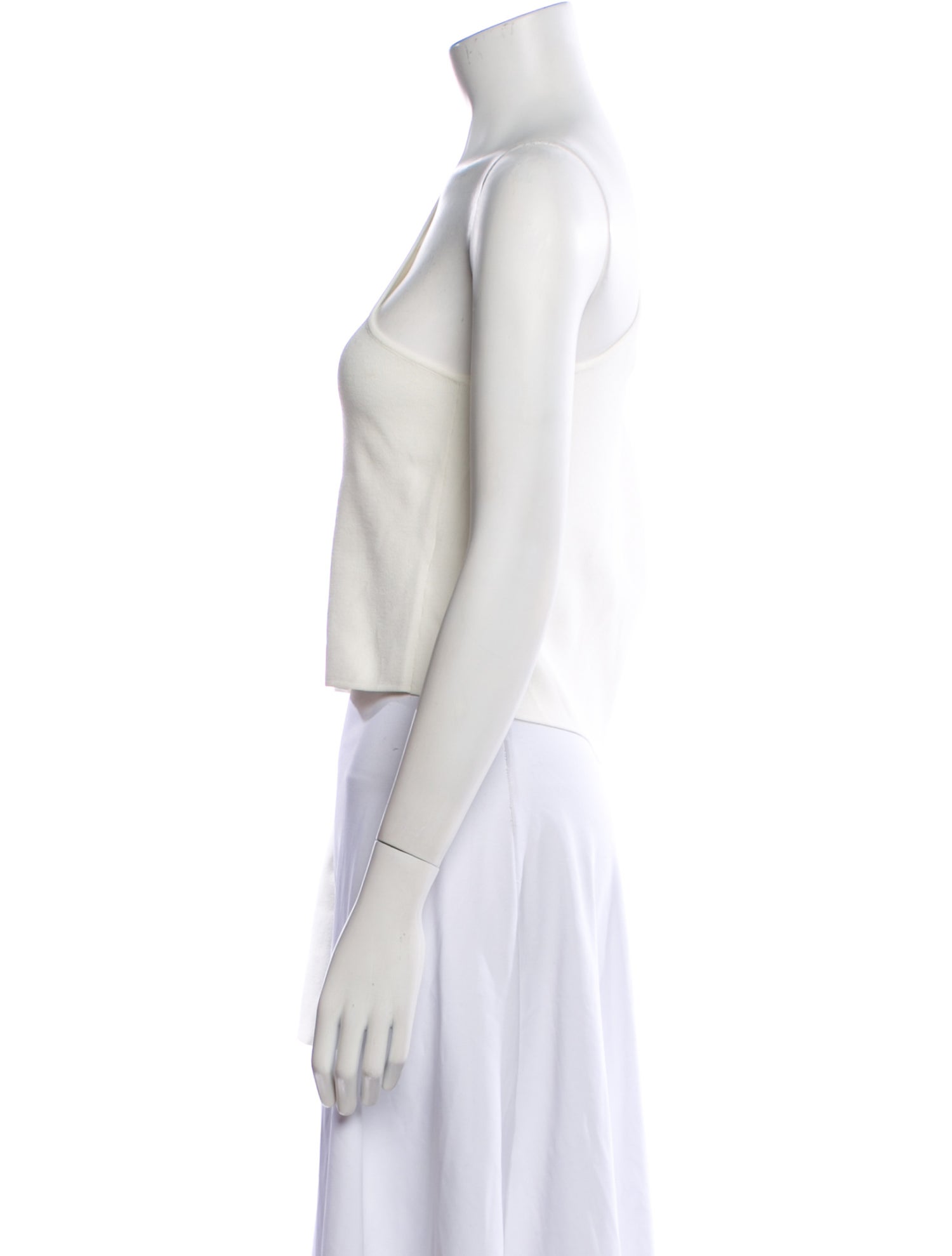 Solace London One-Shoulder Long Sleeve Crop Top