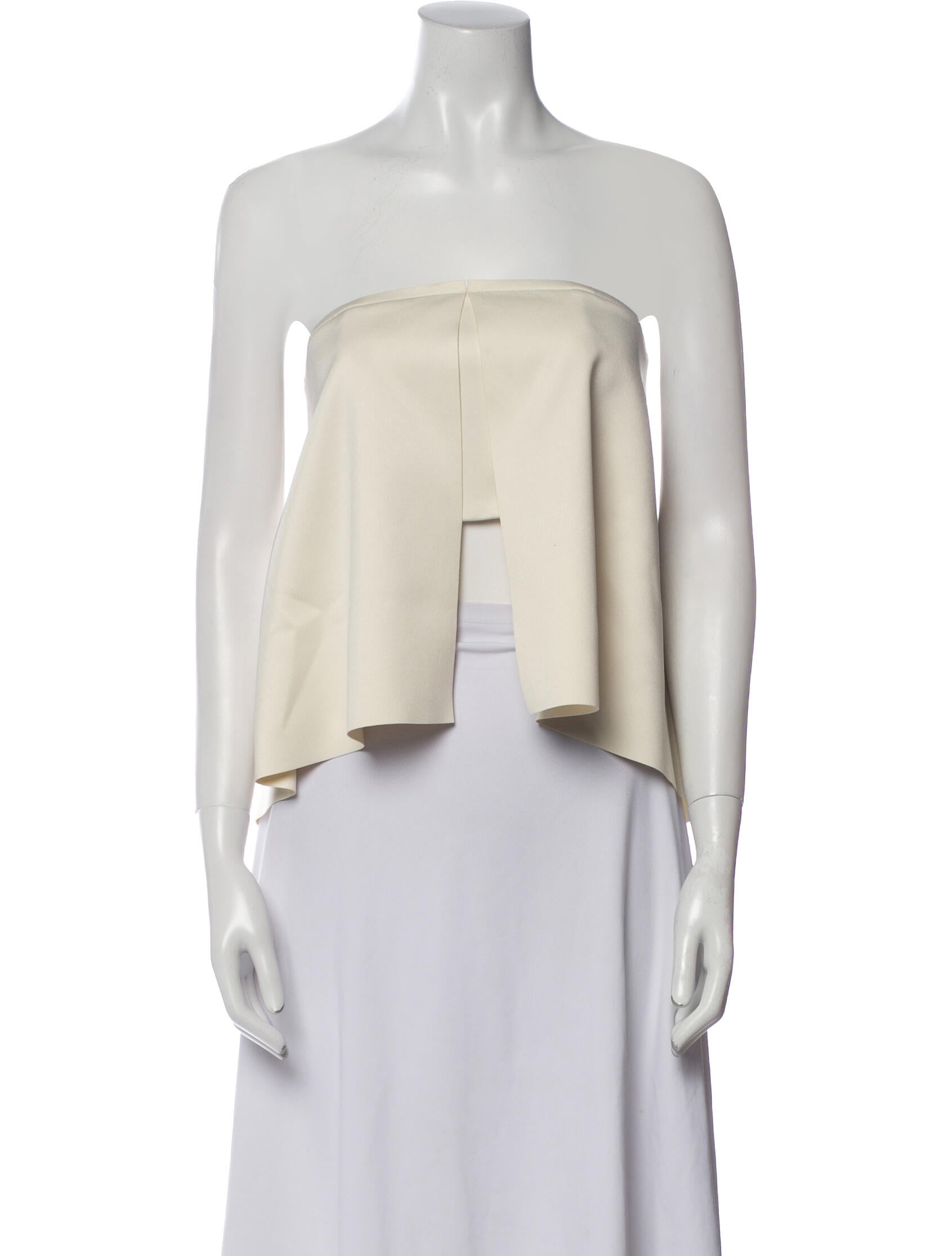 Solace London Strapless Crop Top