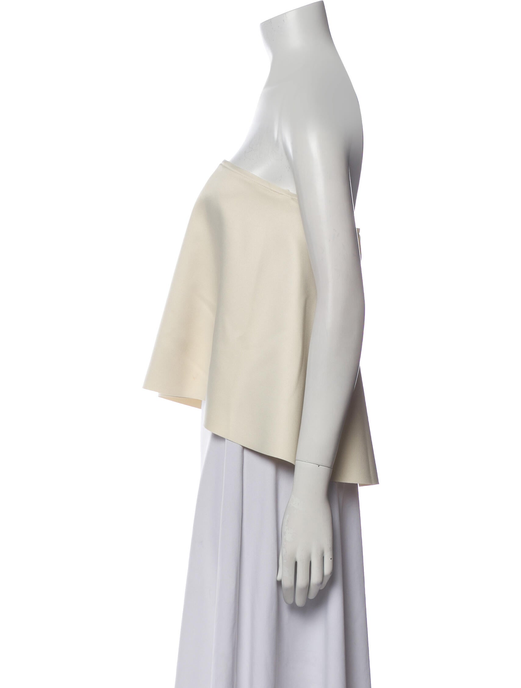 Solace London Strapless Crop Top