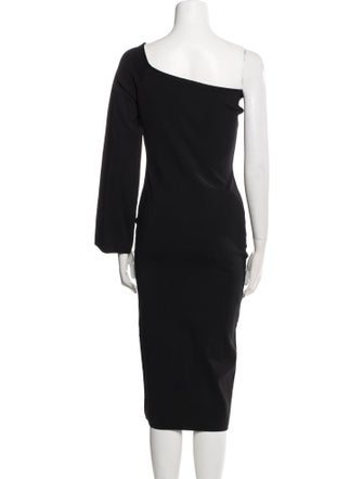 Solace London One-Shoulder Midi Length Dress