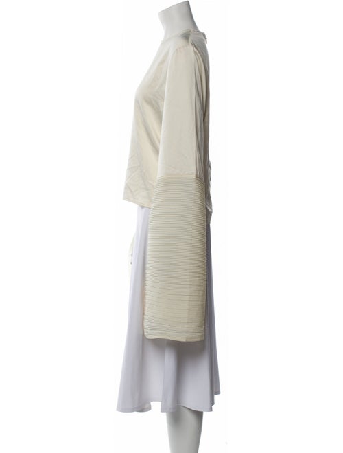 Solace London Bateau Neckline Long Sleeve Crop Top