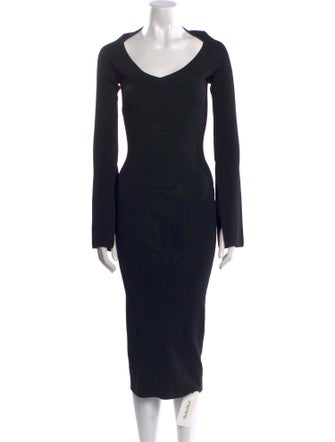 Solace London V-Neck Midi Length Dress