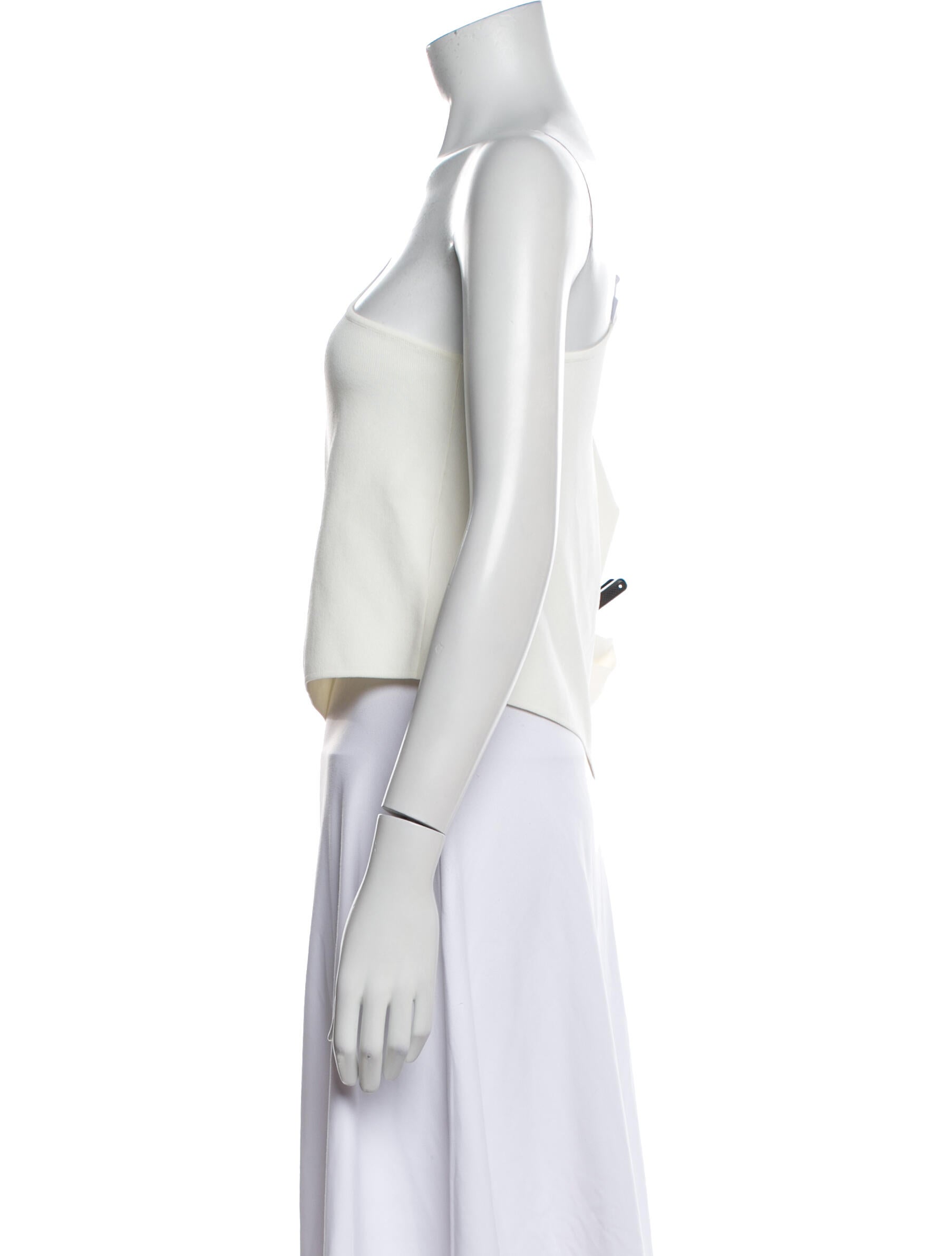 Solace London One-Shoulder Long Sleeve Crop Top