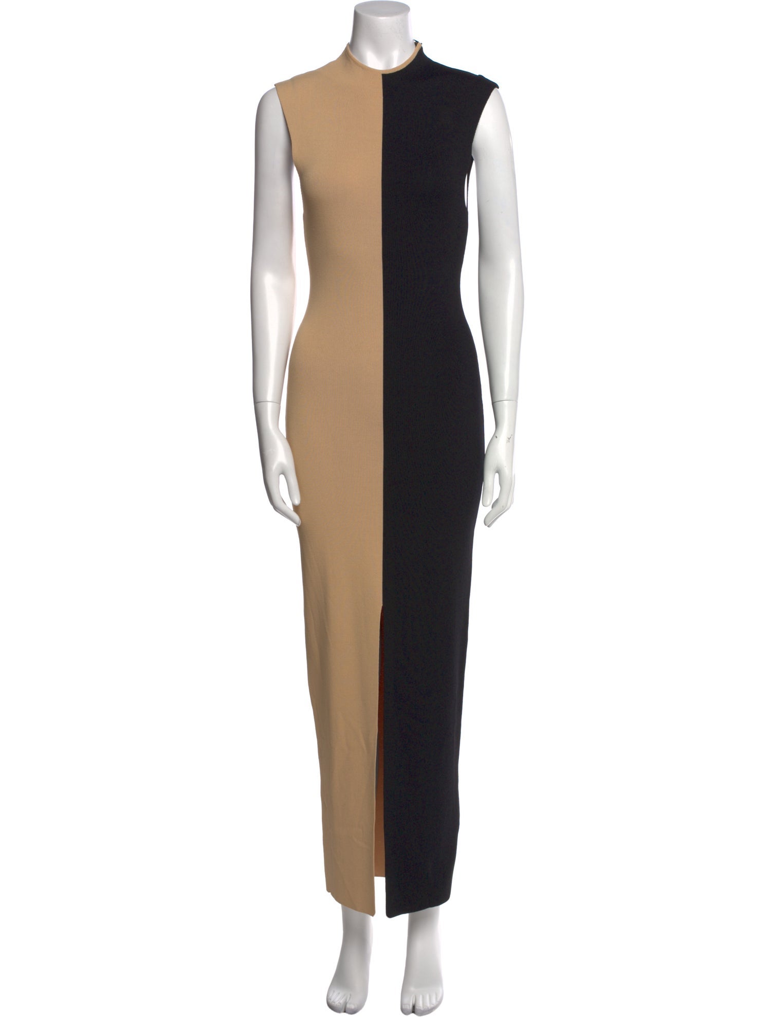 Solace London Colorblock Pattern Long Dress